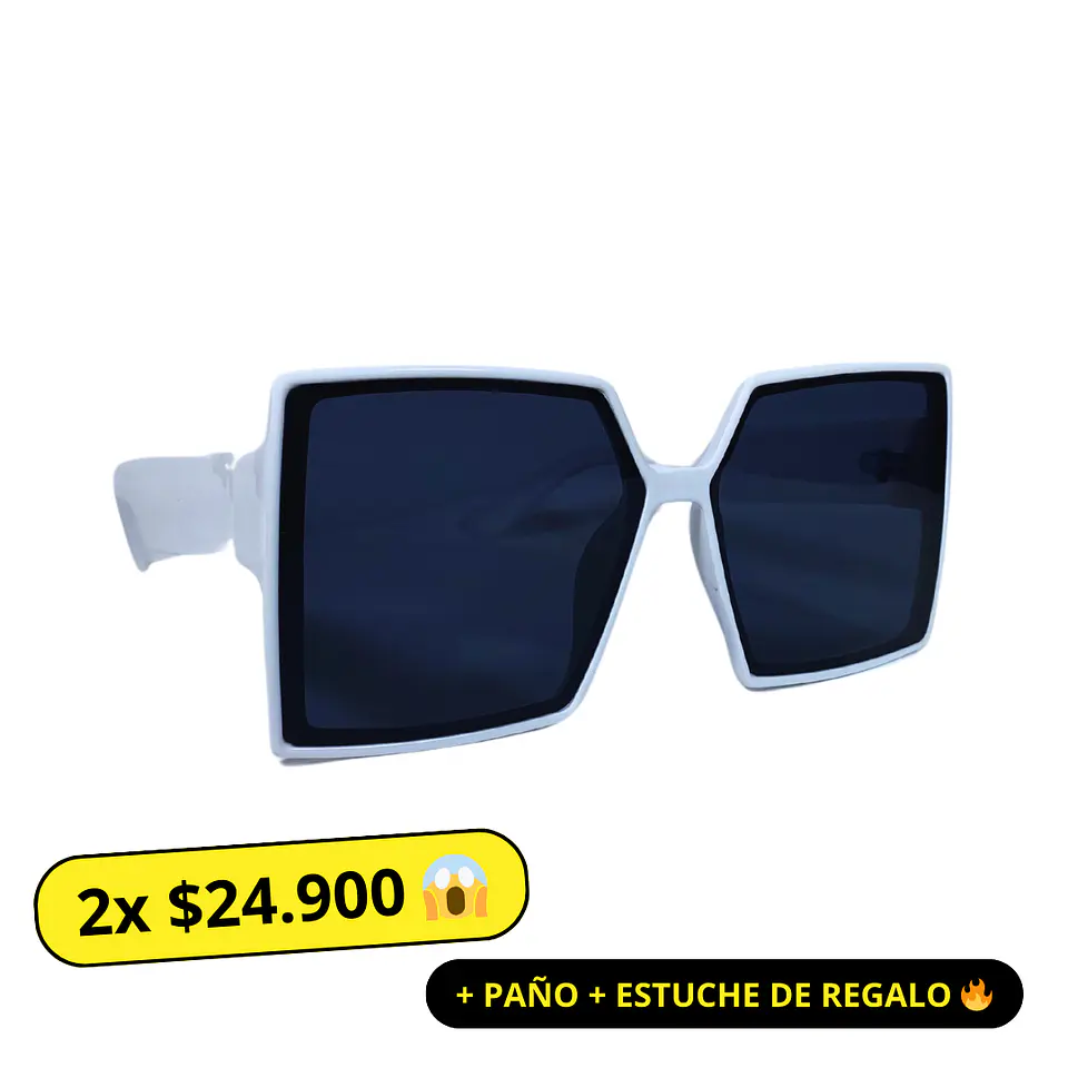 Lentes de Sol Blanco Mujer 1