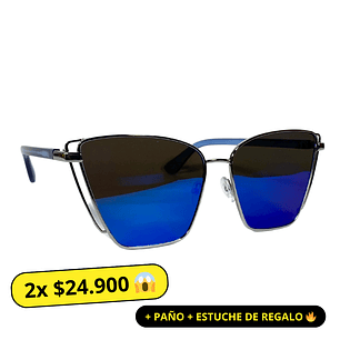 Lentes de Sol espejo azul Mujer 