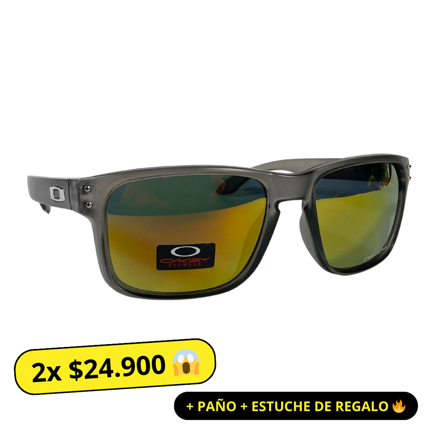 Lentes de Sol Oakley AAA Gris espejado Hombre 1