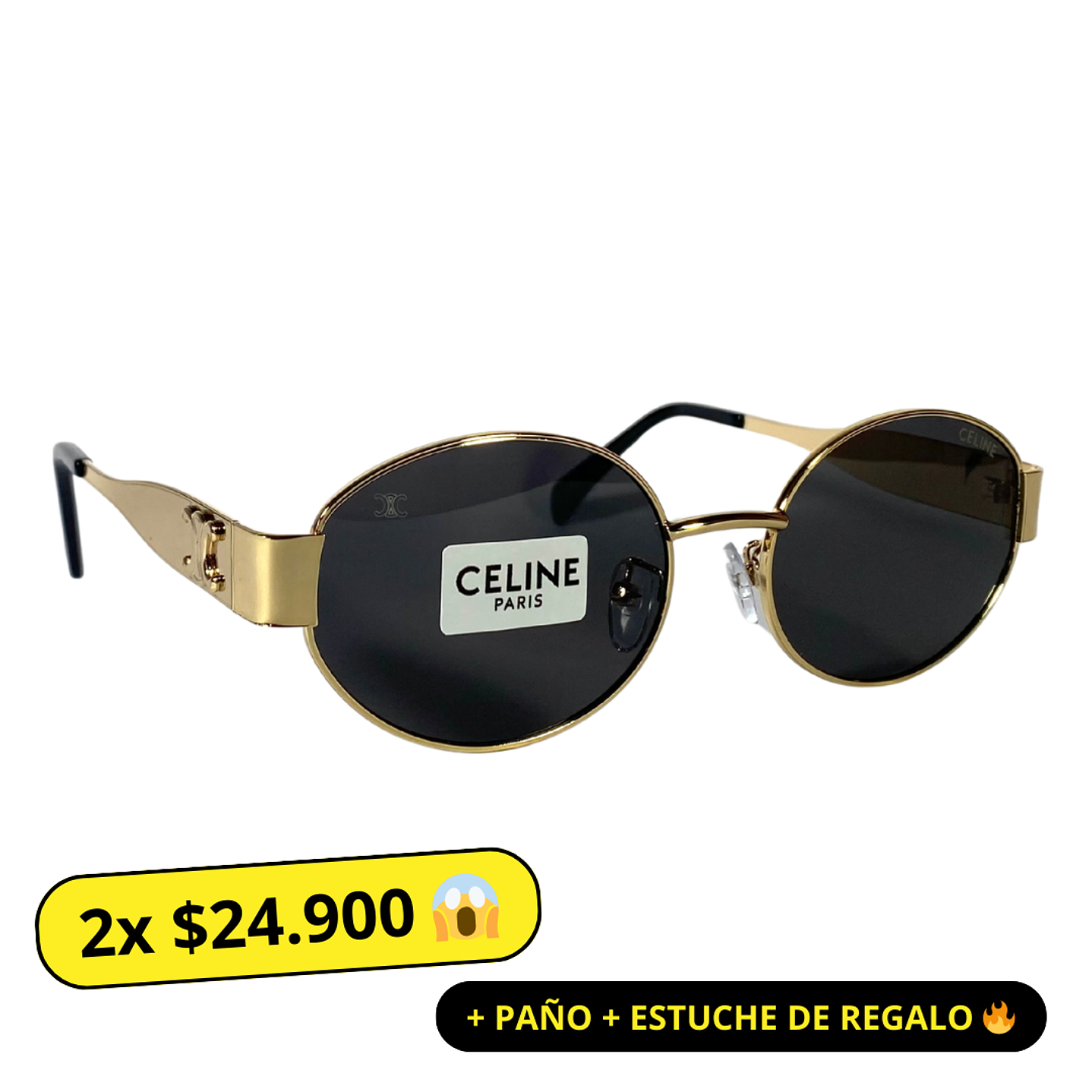 Lentes de Sol Premium Celine AAA Negro 1