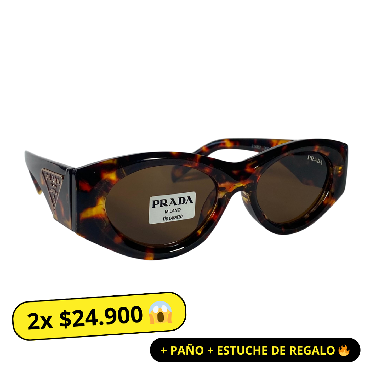 Lentes de Sol Premium Prada AAA Animal Print Unisex 1