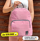 Mochila Puff Rosa (capacidad Pc 14