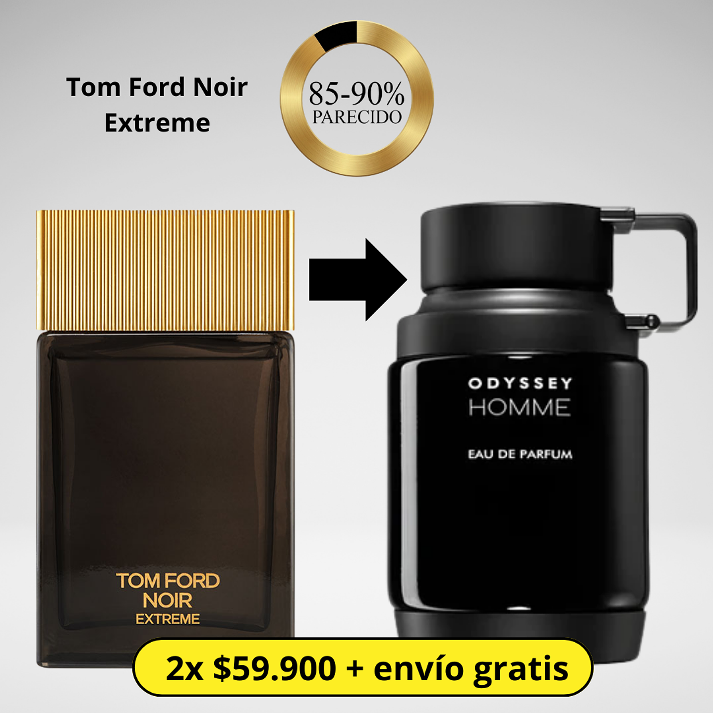 Odyssey Homme 100ml dupe: Tom For Noir Extreme  1