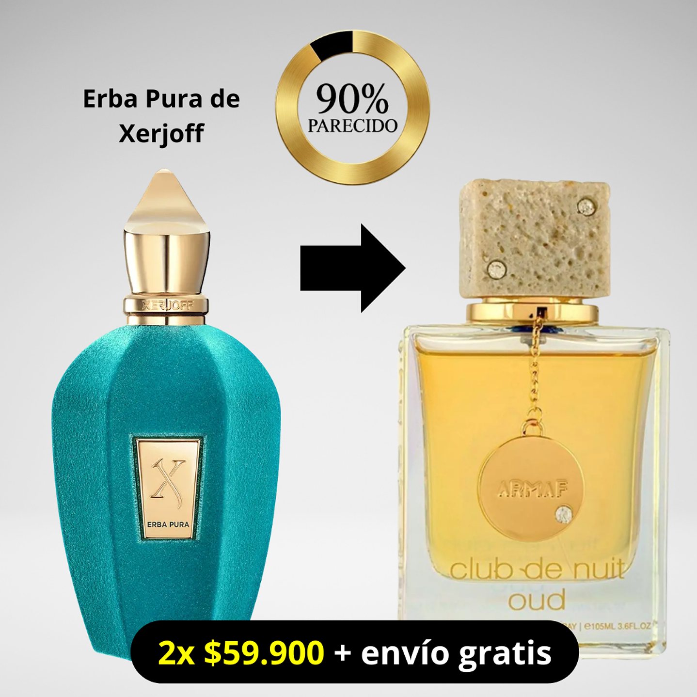 Club de Nuit Oud 105ml dupe: Erba Pura de Xerjoff 1