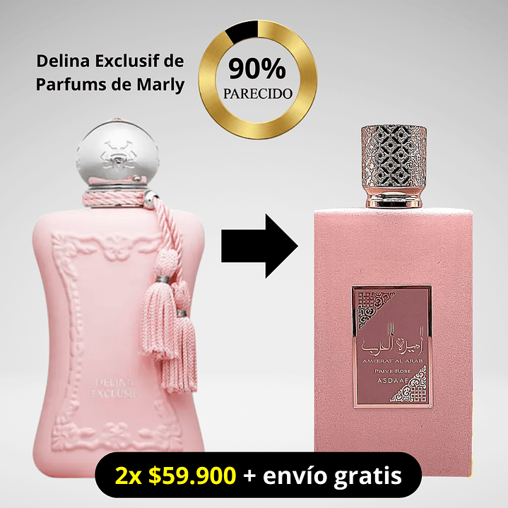 Al Arab Prive Rose 100ml: dupe Deline Exclusif de Parfums de Marly 1