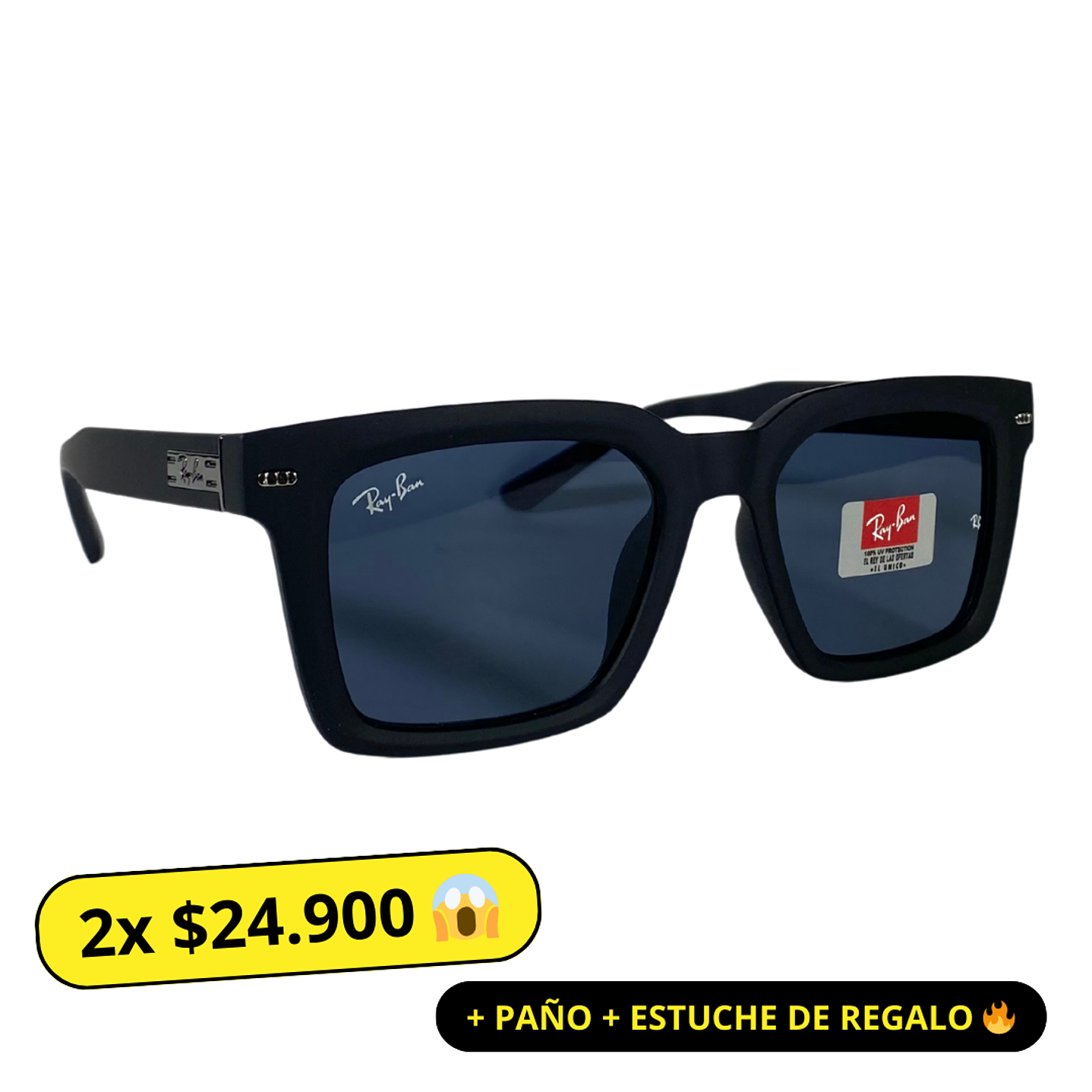 Lentes de Sol Premium RyB AAA Negro Hombre 1