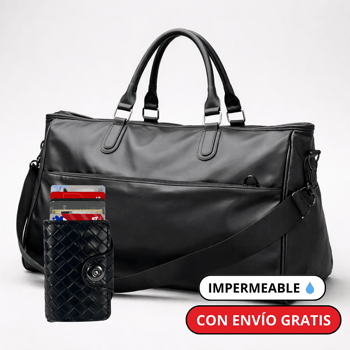 Pack 6 Hombre: Bolso de Lujo 40L + Billetera Viral + Envío Gratis 🔥 1