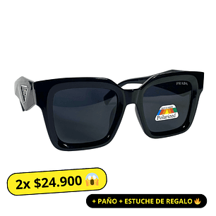 Lentes de Sol Premium Prada AAA Negros Polarizados Mujer