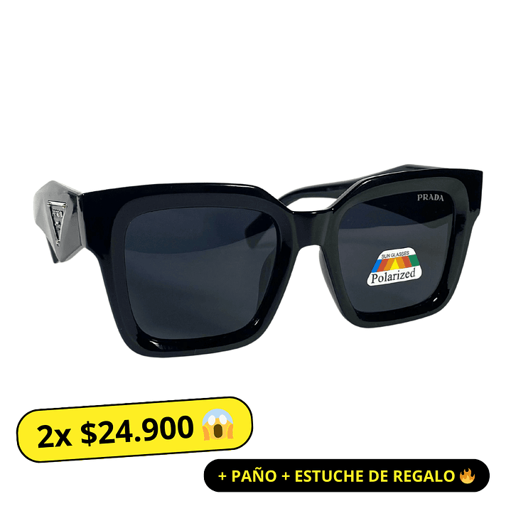 Lentes de Sol Premium Prada AAA Negros Polarizados Mujer 1