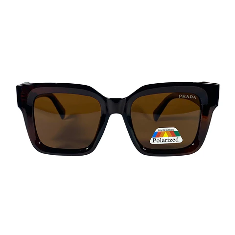Lentes de Sol Premium Prada AAA Café Polarizados Mujer