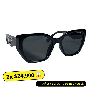 Lentes de Sol Premium Prada AAA Negro Mujer