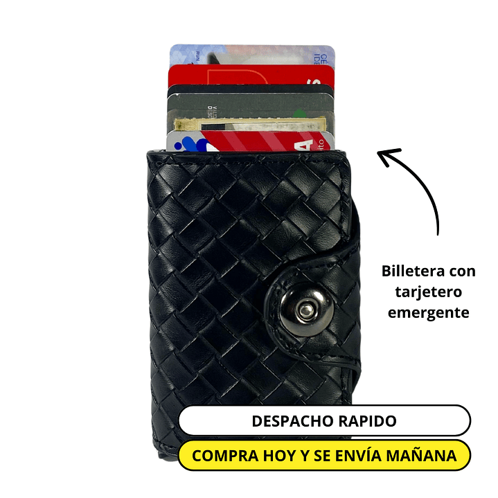 Billetera y Tarjetero Viral Negro 1
