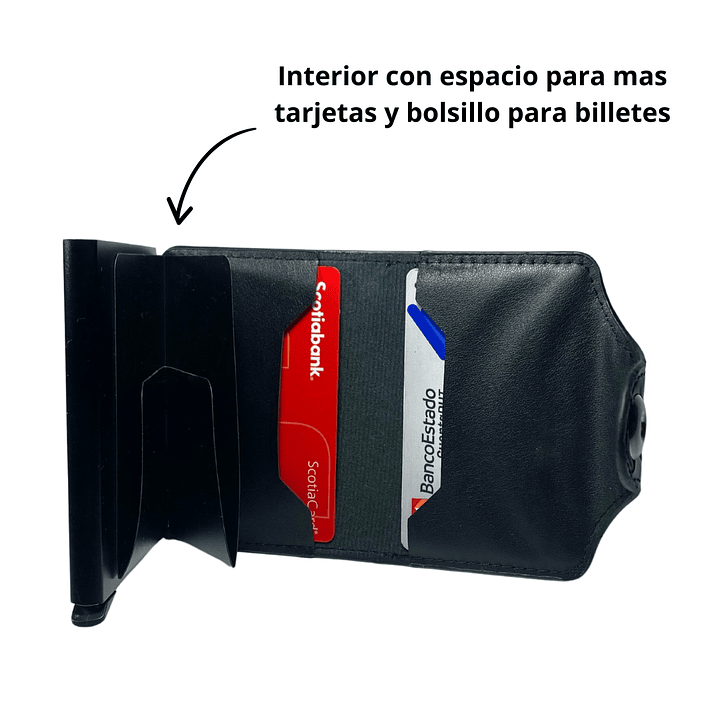 Billetera y Tarjetero Viral Negro 4