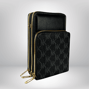 Bandolera Porta Celular Negra Eco Euero