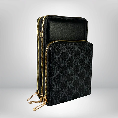 Bandolera Porta Celular Negra Eco Euero 2