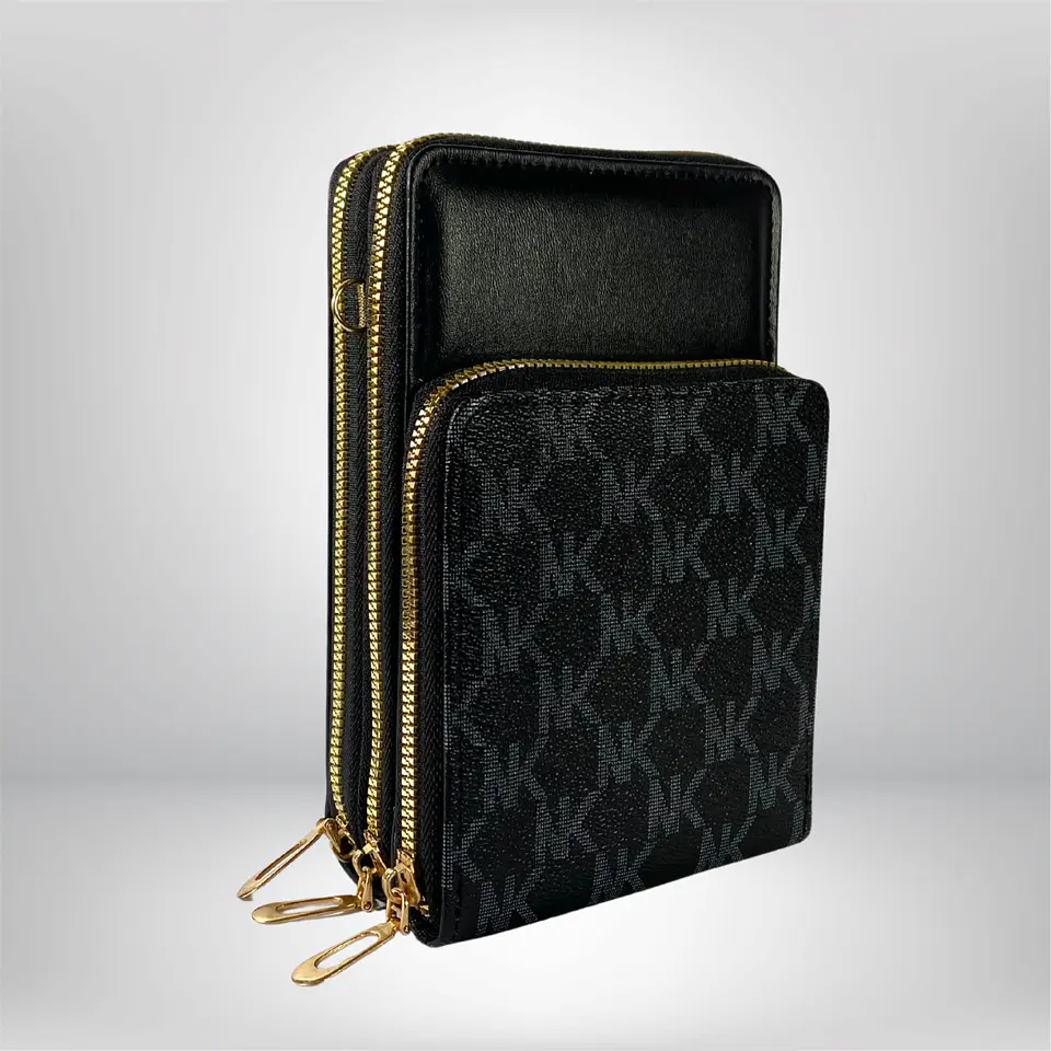 Bandolera Porta Celular Negra Eco Euero 2
