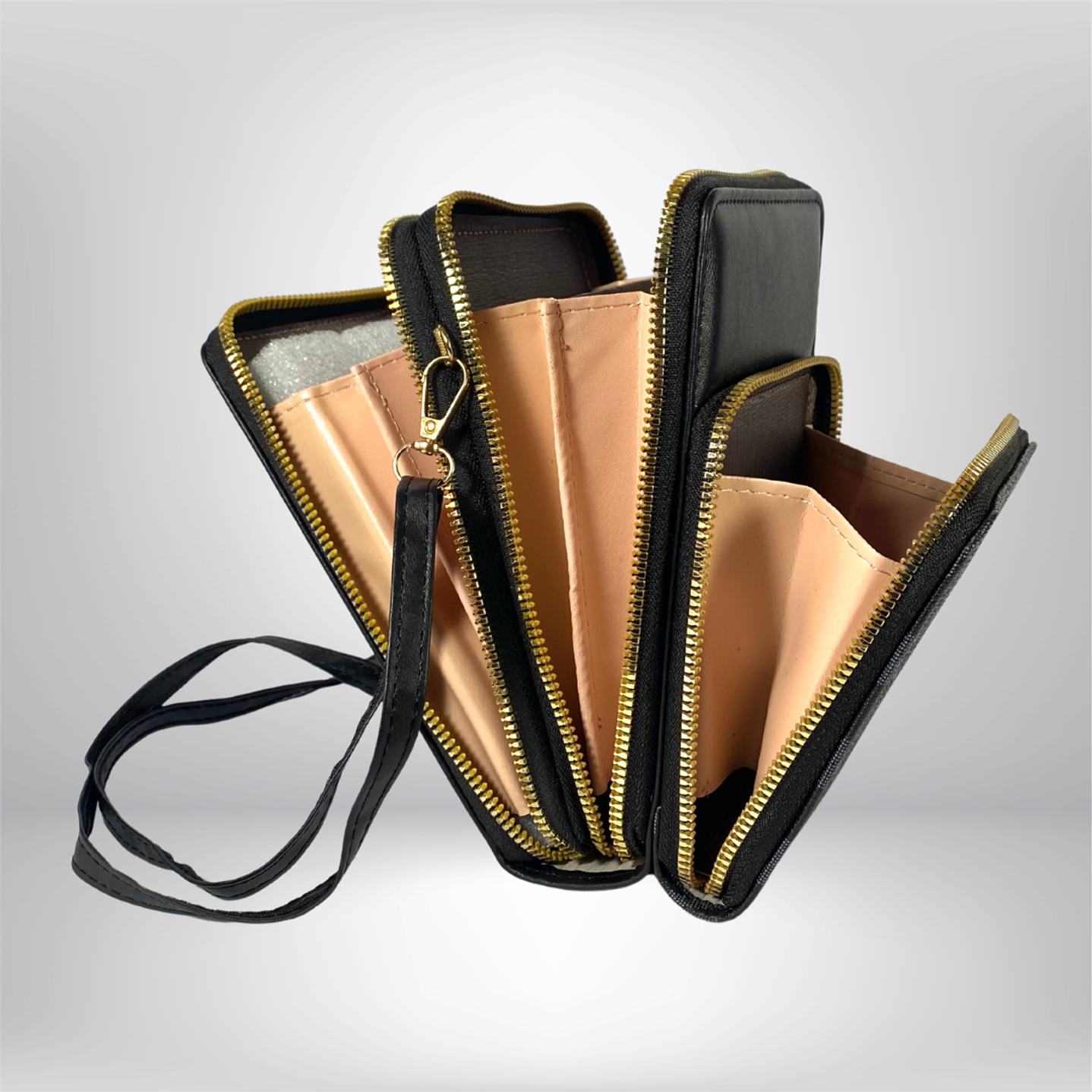 Bandolera Porta Celular Negra Eco Euero 3