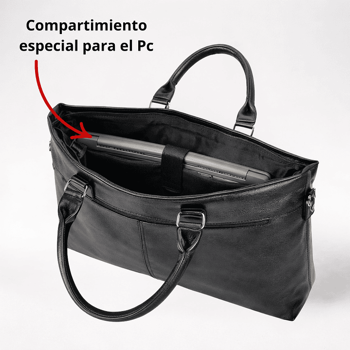 Bolso Maletín Eco Cuero (con capacidad para Pc 14