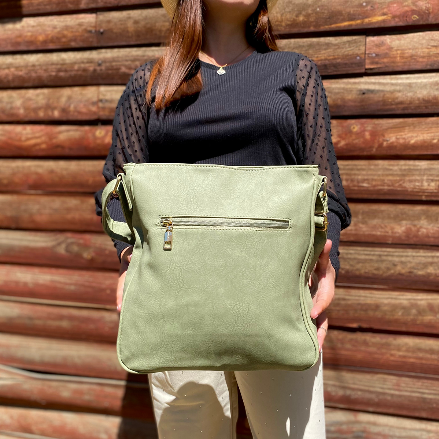 Bolso Eco Cuero Verde 4