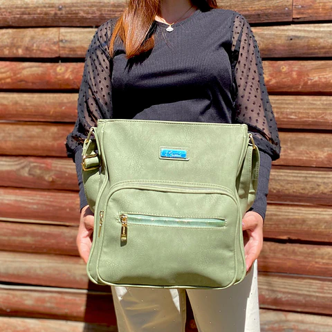 Bolso Eco Cuero Verde 3