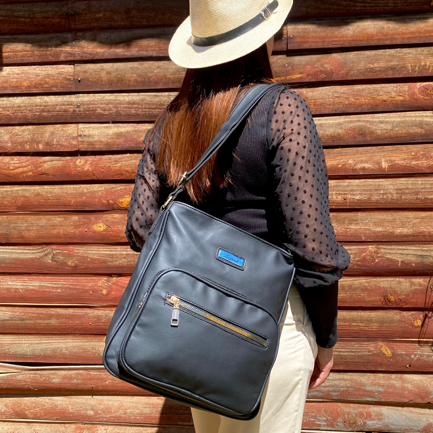 Bolso Eco Cuero Negra 2