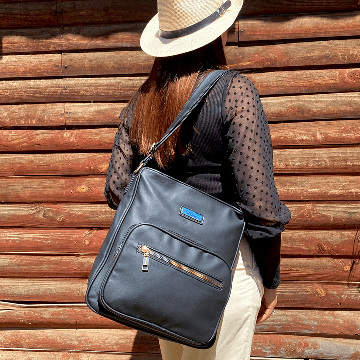 Bolso Eco Cuero Negra 2