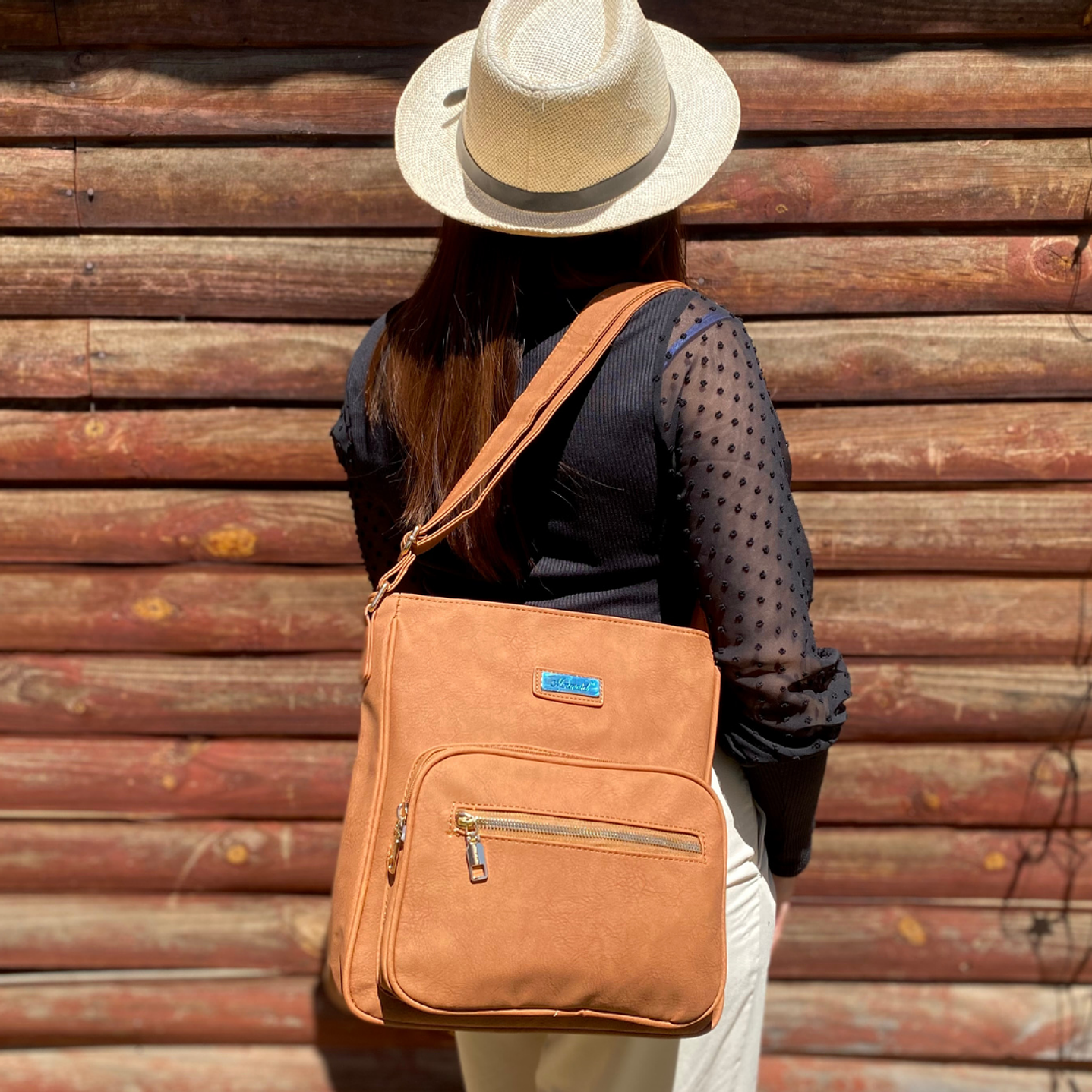Bolso Eco Cuero Café 2