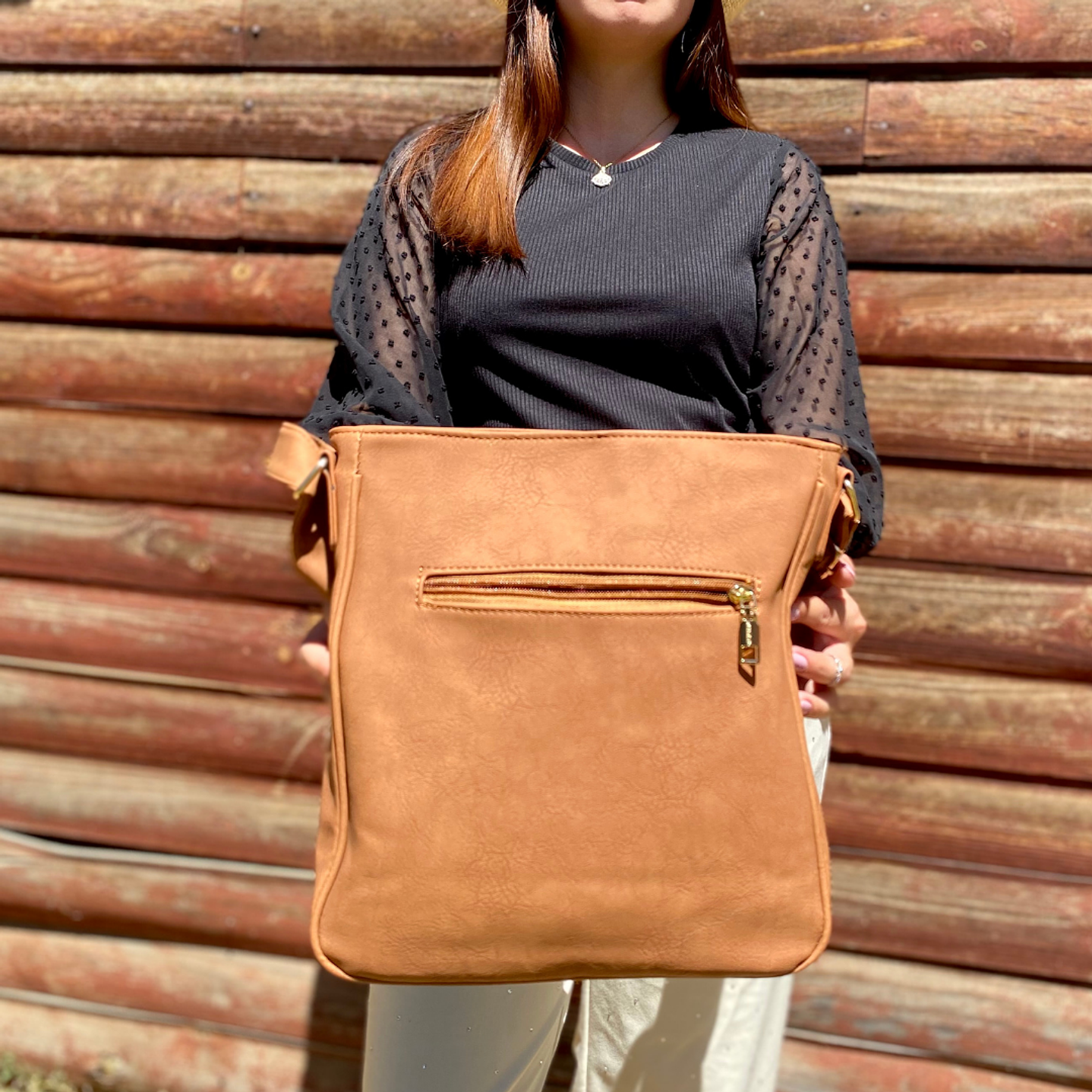 Bolso Eco Cuero Café 3