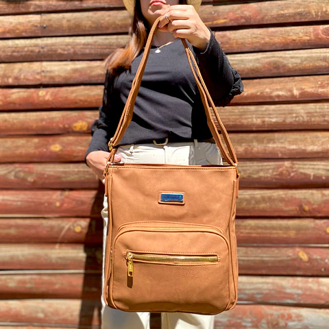 Bolso Eco Cuero Café 3