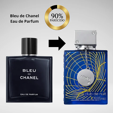 Club de Nuit Iconic 105ml dupe: Bleu de Chanel Eau de Parfum 2