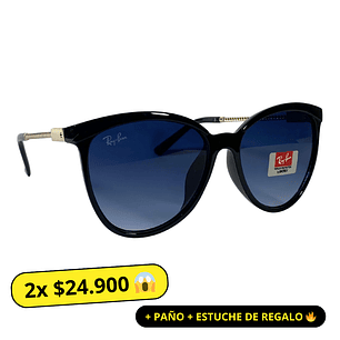 Lentes de Sol R&B AAA Negro Mujer