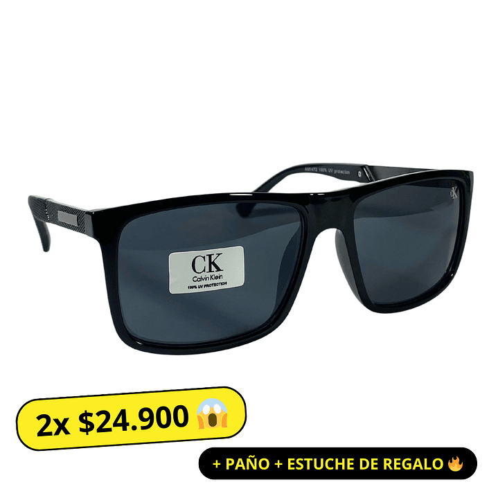 Lentes de Sol Premium Ck AAA Negro Hombre 1