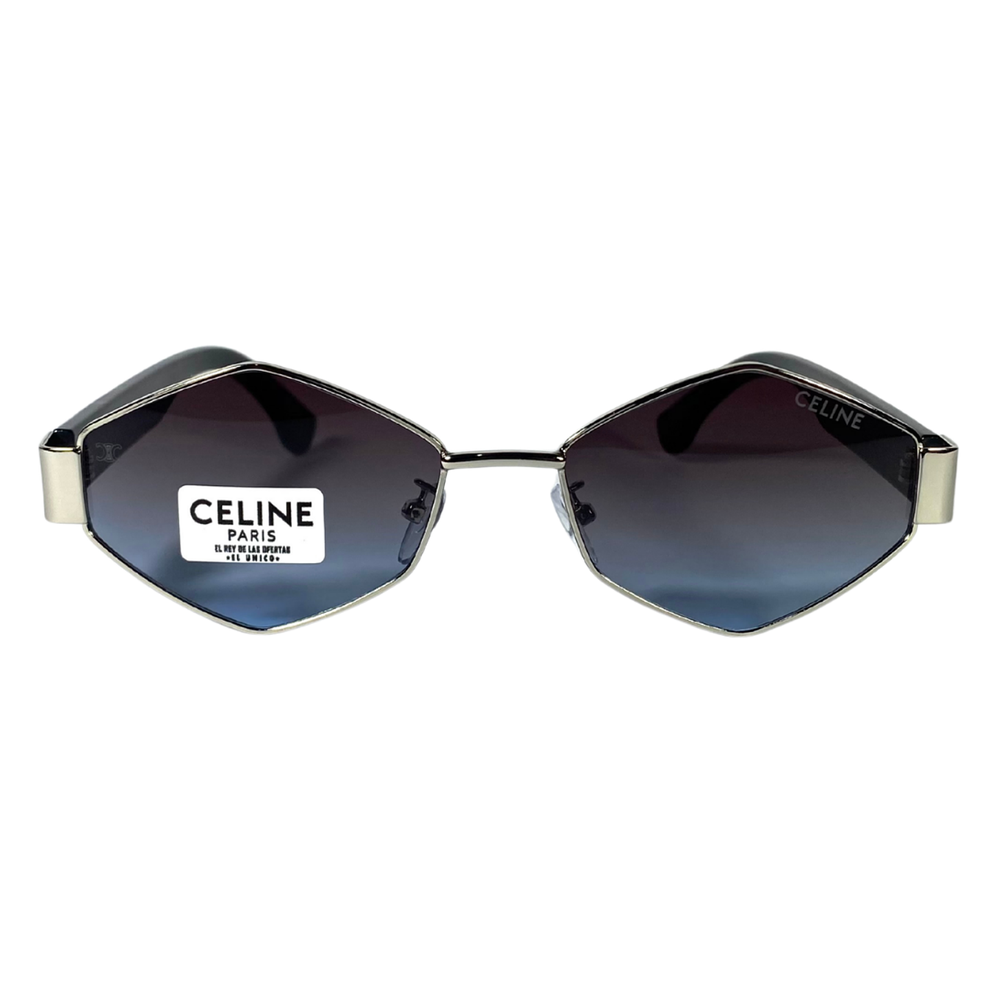 Lentes de Sol Premium Celine AAA Hexagonal Azulado 2