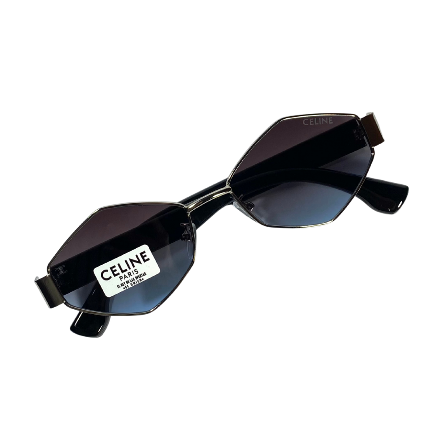 Lentes de Sol Premium Celine AAA Hexagonal Azulado 5