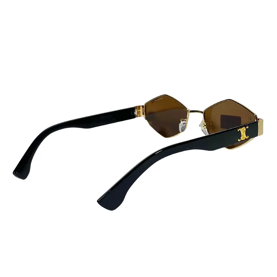 Lentes de Sol Premium Celine AAA Hexagonal Café 4