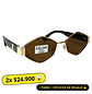 Lentes de Sol Premium Celine AAA Hexagonal Café - Miniatura 1