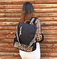 Mochila y Cartera Animal Print Negra Antirrobo - Miniatura 2