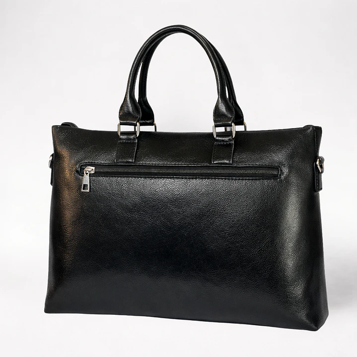 Maletín de Cuero Vegano Hombre (con capacidad para Pc 14