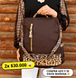Mochila y Cartera Animal Print Café Antirrobo - Miniatura 1