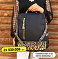 Mochila y Cartera Animal Print Negra Antirrobo - Miniatura 1