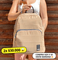 Mochila Puff Beige (capacidad pc 14