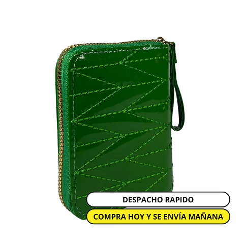 Billetera Charol Verde 1