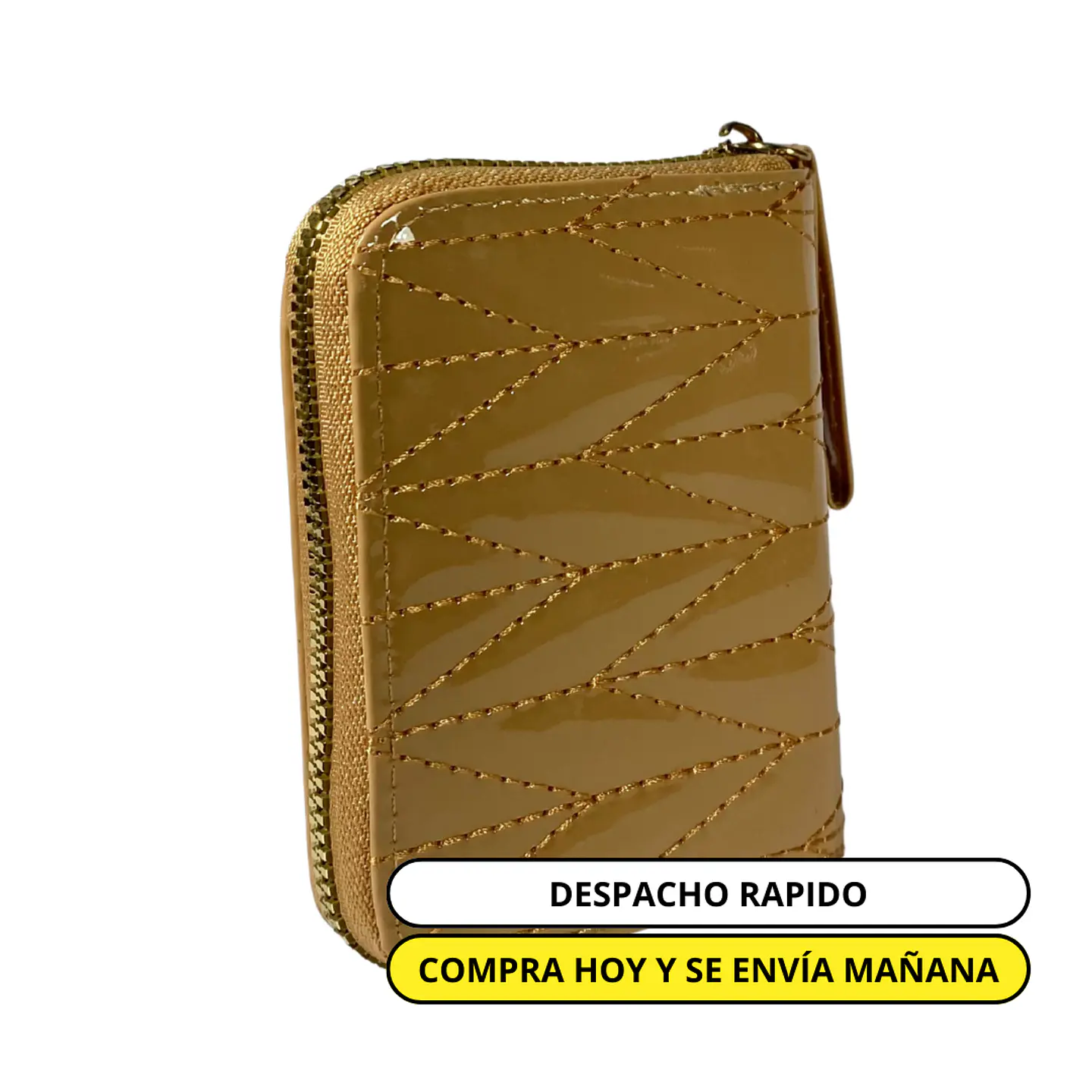 Billetera Charol Beige 1