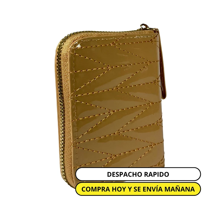 Billetera Charol Beige 1