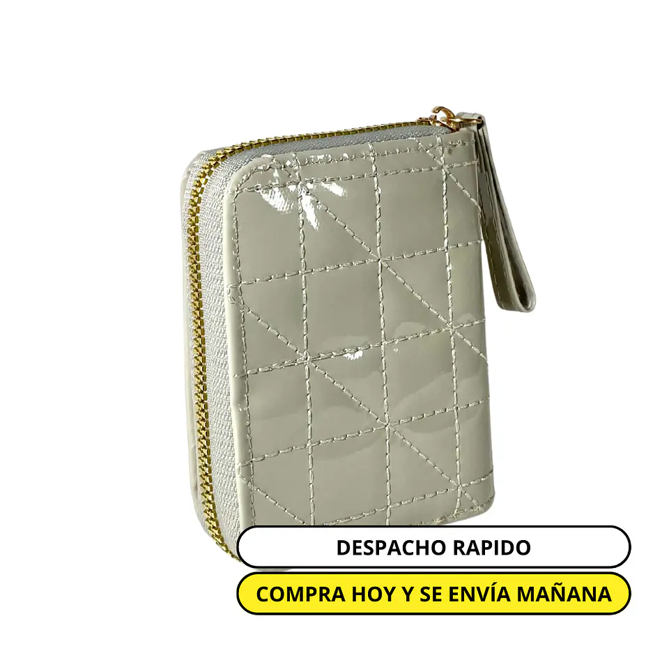 Billetera Charol Gris 1