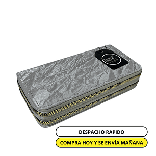 Billetera Grande Gris