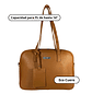 Cartera Maletín Eco Cuero Café (capacidad para Pc 14