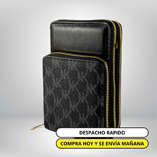 Bandolera Porta Celular Negra Eco Euero