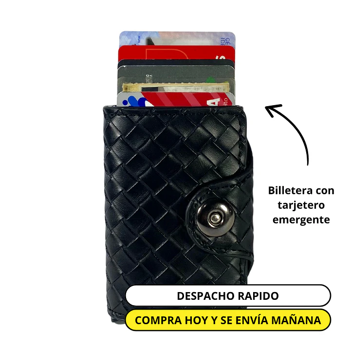 Billetera y Tarjetero Viral Negro 1