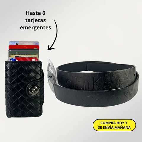 Pack Hombre: Billetera Viral + Cinturón  2